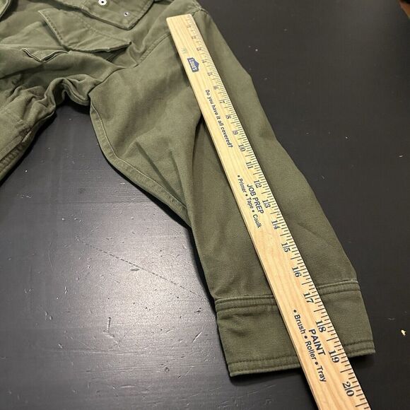 Gap Army Green Utility Jacket Size Petite Medium - Picture 9 of 11